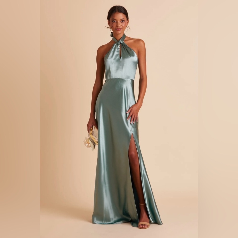 Birdy Grey Monica Halter Satin Dress NWT